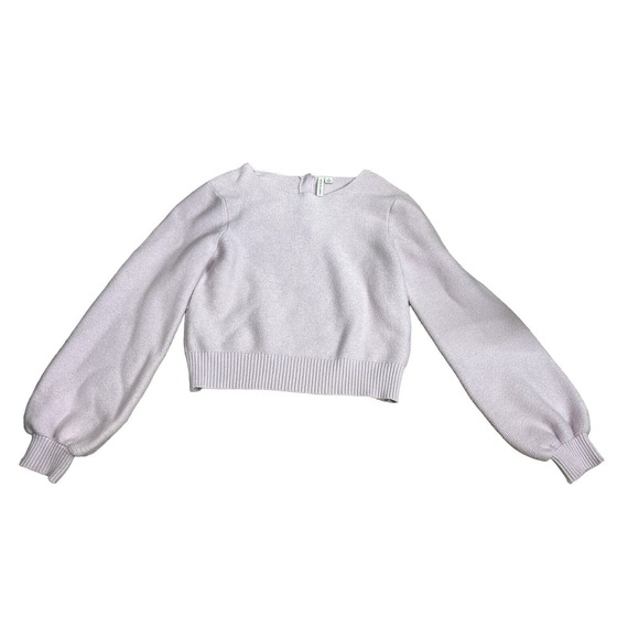 Janie and Jack Size 16 Girls Purple Balloon Sleeves‎ 3 Buttons On Back Sweater - Picture 1 of 6